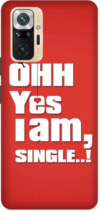 UMPRINT Back Cover for Redmi Note10 Pro I Am Single Printed Back Cover  (Multicolor, Hard Case)