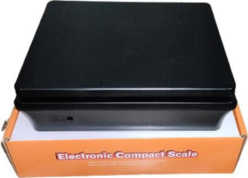 Yuvex 802 BLACK WEIGHING MACHINE AND RECHARGEABLE BATTERY AND POWER UP 30KG Weighing Scale  (Black)