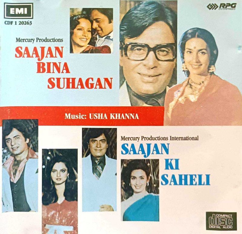 SAAJAN BINA SUHAGAN, SAAJAN KI SAHELI (MADE IN ENGLAND) Audio CD Standard Edition  (Hindi - VARIOUS)