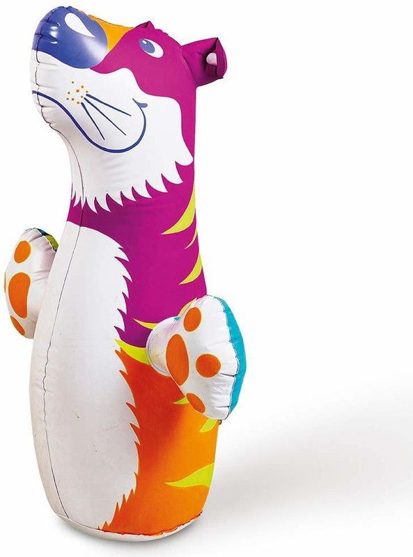 U.R.M. Enterprises 3D Bop Bag Inflatable Blow Up Punching Bags Toys for Kids  (Multicolor)