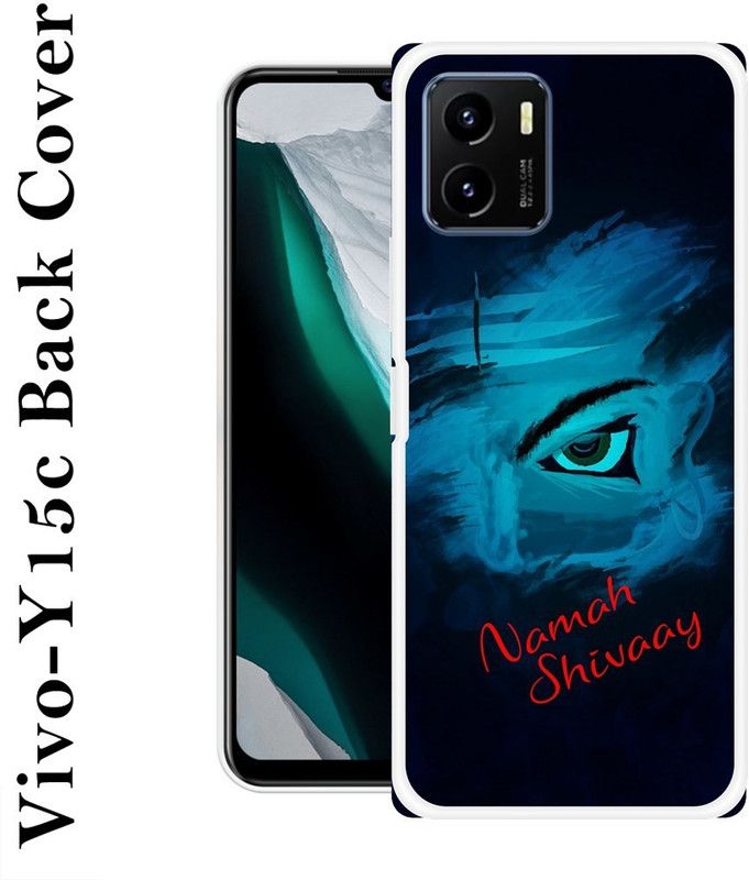 KLC Back Cover for Vivo Y15c  (Black, Blue, Grip Case, Silicon, Pack of: 1)