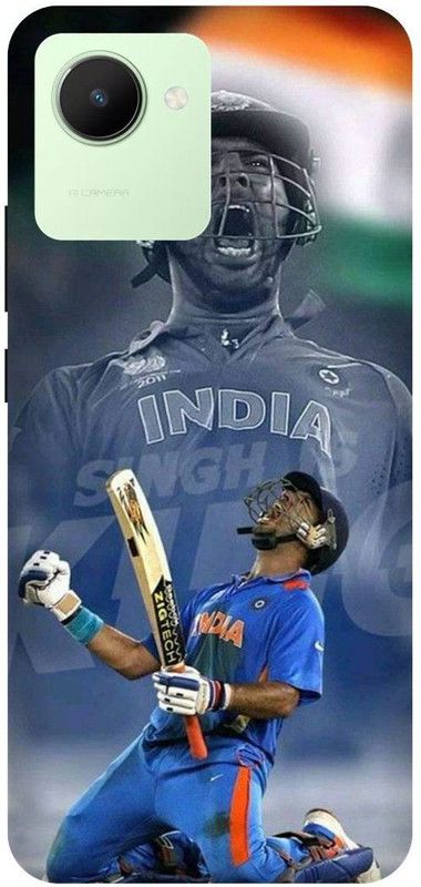 FRONK Back Cover for realme C30s, RMX3690, YUVRAJ, SINGH, YUVI, INDIAN, PLAYER, RCB  (Blue, Hard Case, Pack of: 1)