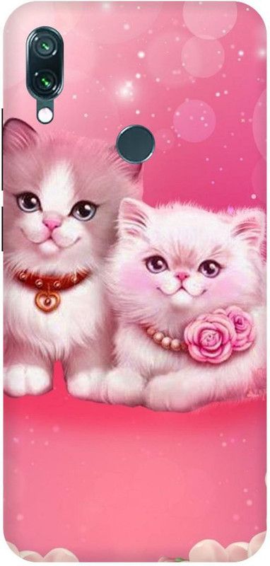 THESTONEWELL Back Cover for REDMI NOE 7 PROwhight cat indian lover r  (Multicolor, Waterproof, Pack of: 1)
