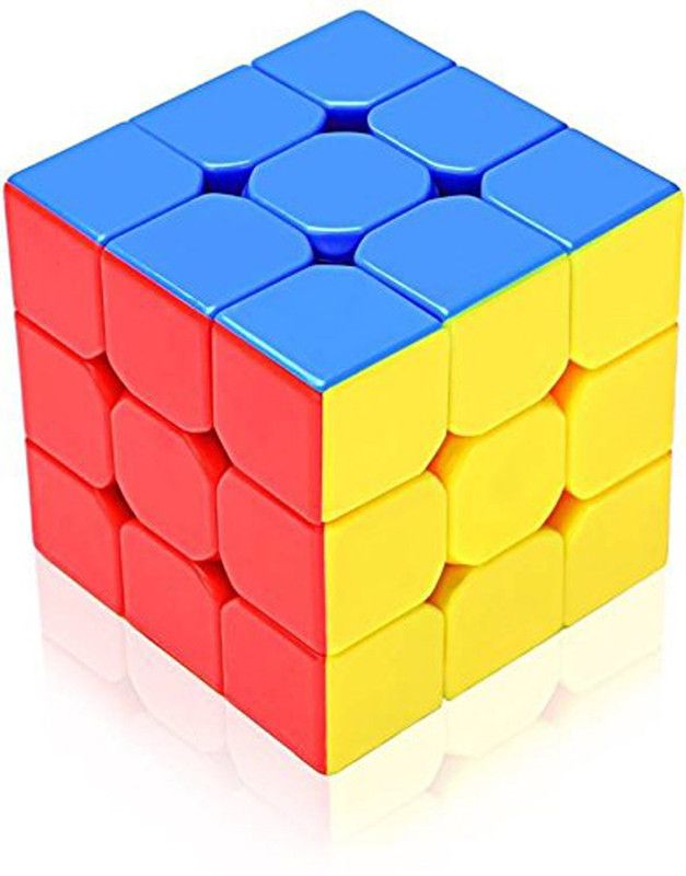 Fedele Stickerless Multi Coloured 3 by 3 Magic Speed Cube  (1 Pieces)
