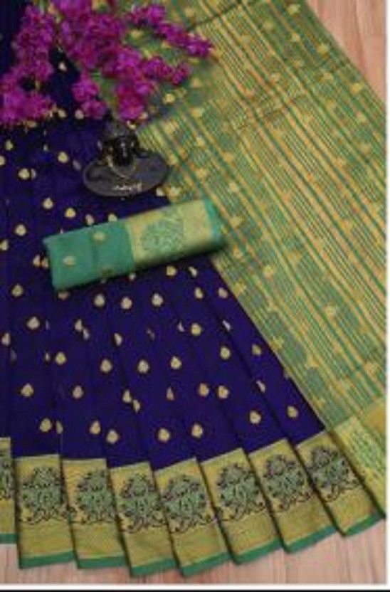 Printed Tant Pure Silk Saree  (Multicolor)