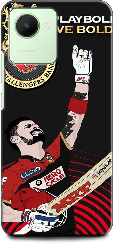 WallCraft Back Cover for Realme Narzo 50i Prime, RMX3506 VIRAT KOHLI, ROYAL CHALLENGERS BANGLORE, PLAYER  (Multicolor, Dual Protection, Pack of: 1)