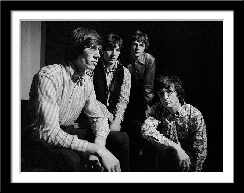 Pink Floyd - Roger Waters Syd Barrett Rick Wright Nick Mason - Classic Rock Music Poster- Small Poster Paper - Framed (12 x 17 inches) - Multi - Colour Paper Print  (17 inch X 12 inch)
