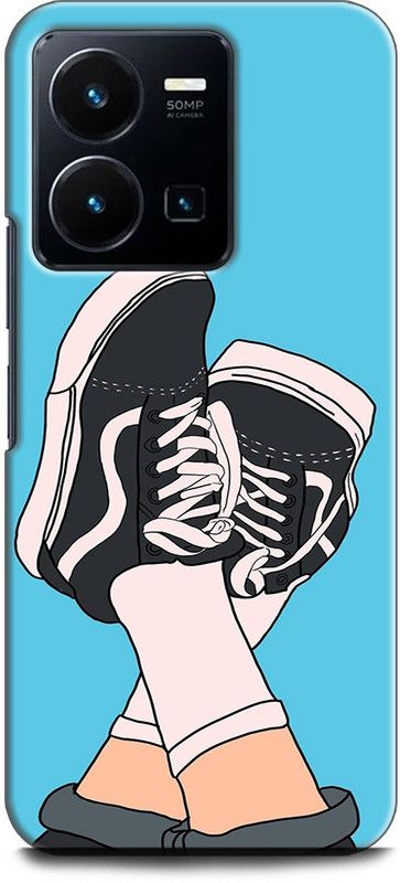 WallCraft Back Cover for Vivo Y35, V2205 VANS, SHOES, BLUE, ABSTRACT, TEXTURE, ANIME  (Multicolor, Dual Protection, Pack of: 1)
