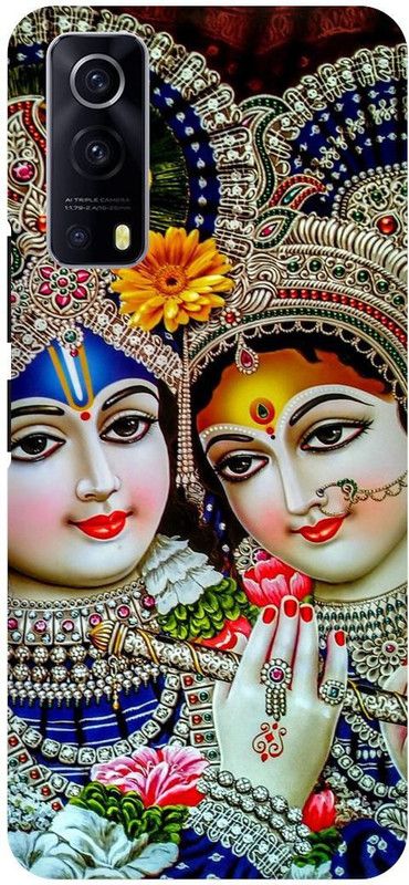 THE NARAYANA COLLECTIONS Back Cover for IQOO Z3- V2073A-RADHA,KARSHNA,RADHE,SHYAM,SITA,RAM  (Multicolor, Hard Case, Pack of: 1)