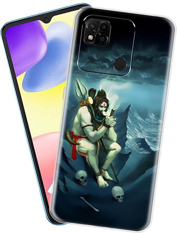Memia Back Cover for Redmi 10A  (Blue, Grip Case, Silicon, Pack of: 1)