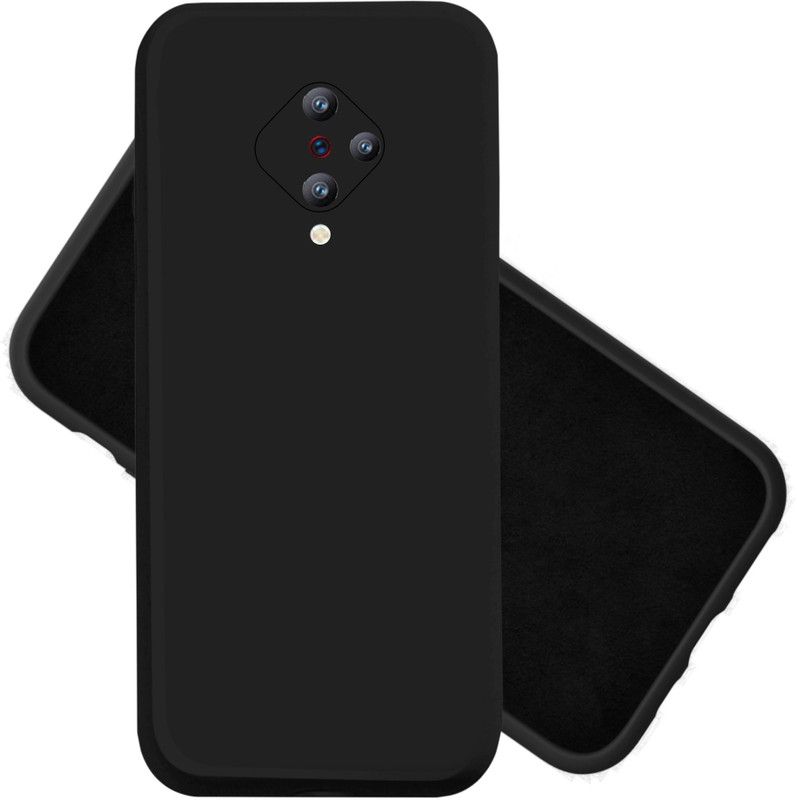 BoomStoreORG Back Cover for Vivo S1 Pro  (Black, Flexible, Silicon, Pack of: 1)
