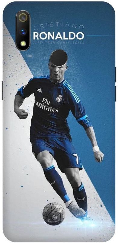 THE NARAYANA COLLECTIONS Back Cover for REALME 3-RMX1825-RONALDO,FOOTBALL,GAME,SPORTS  (Multicolor, Hard Case, Pack of: 1)
