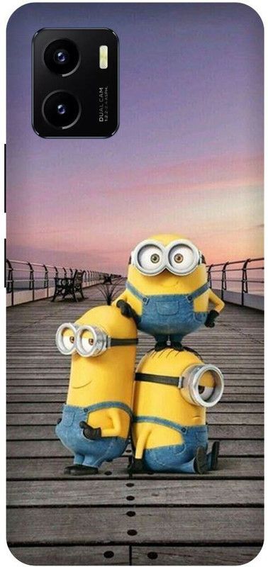 Play Fast Back Cover for vivo Y01, V2166, YELLOW, MINIONS, CARTOON, FUNNY  (Yellow, Hard Case, Pack of: 1)