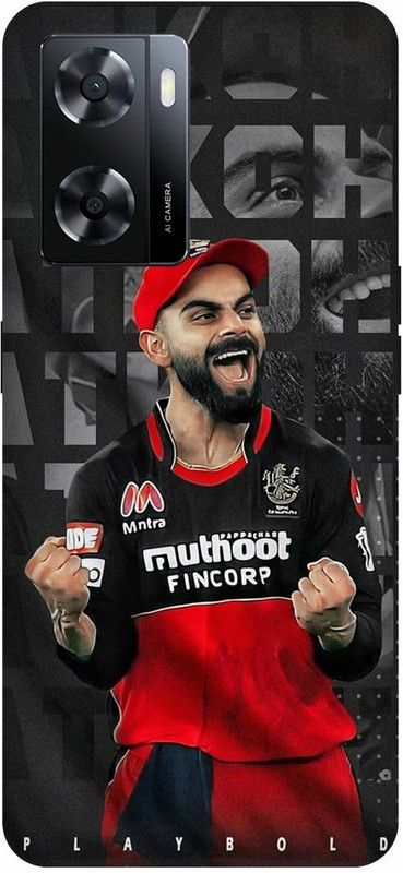 Dimora Back Cover for OPPO A 57e ,VIRATKOHLI CRICKETINDIAN ROYALOPPO A 57eALLENGERS BANGLOREPLAYERSPORTS  (Multicolor, Hard Case, Pack of: 1)