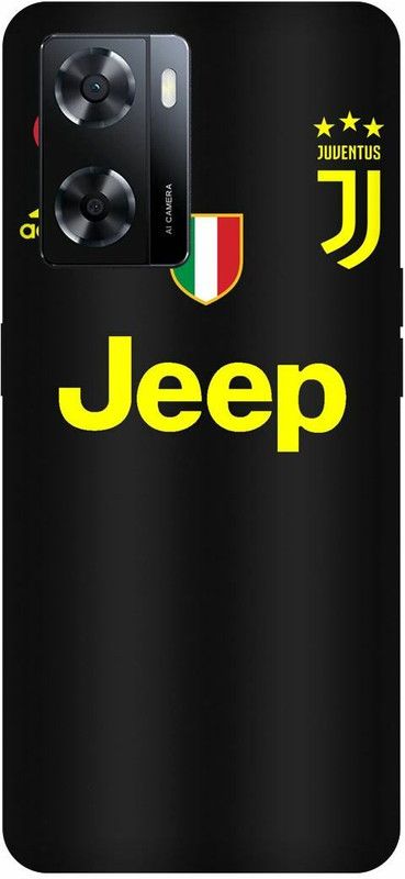 Dimora Back Cover for OPPO A57, JEEP JERSEY DRESS JUVENTUS TEAM  (Black, Hard Case, Pack of: 1)