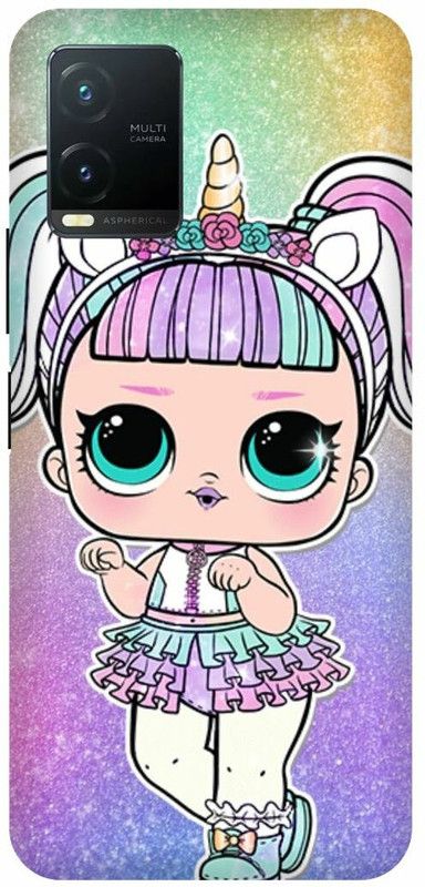 JUGGA Back Cover for vivo T1X, V2143, UNICORN, LOL, DOLL, TEDDY  (Multicolor, Hard Case, Pack of: 1)