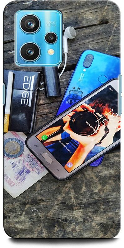 GRAFIQE Back Cover for Realme 9 4G IPHONE, EARPHONE, LIGHTER, MONEY  (Multicolor, Shock Proof, Pack of: 1)