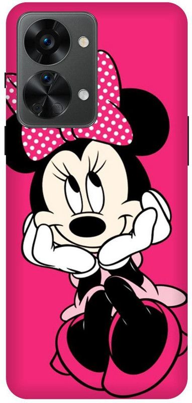 FRONK Back Cover for OnePlus Nord 2T 5G, MICKEY, MOUSE, MINNIE, MOUSE, DOLL  (Pink, Hard Case, Pack of: 1)