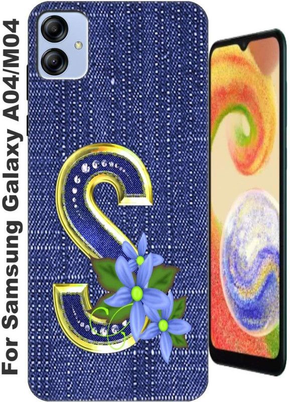 stroxy Back Cover for Samsung Galaxy A04/ Samsung A 04 / Samsung Galaxy M04/ Samsung M 04 2723  (Blue, Gold, Silicon, Pack of: 1)