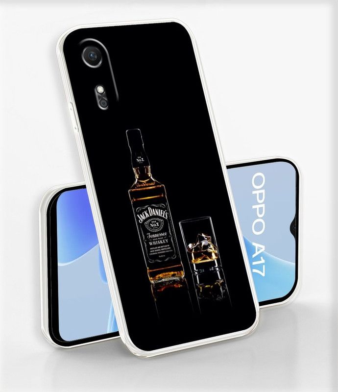 mobom Back Cover for Oppo A17  (Black, Silicon, Pack of: 1)
