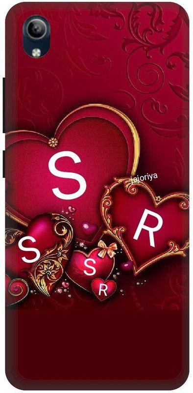 PHONE WALEY.COM Back Cover for VIVO Y91i , VIVO 1820 ,SR, S LOVES R, NAME, SR Love, Printed Back Cover  (Red, Hard Case, Pack of: 1)
