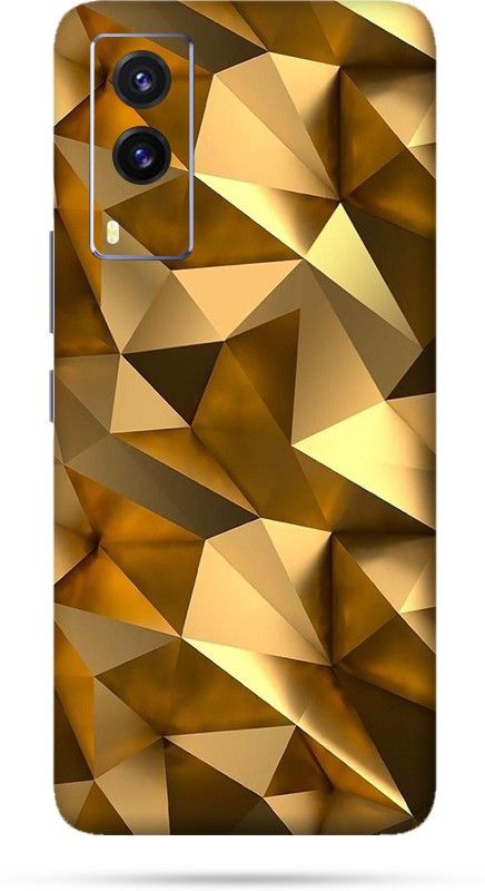 CLAXA Golden Poly Vivo V21e Back Skin Guard, Golden Poly Mobile Skin  (Golden Poly Skin With Super matte finish)