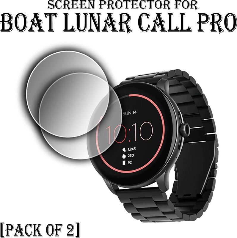 ejzatex Edge To Edge Screen Guard for BOAT LUNAR CALL PRO SMARTWATCH  (Pack of 2)