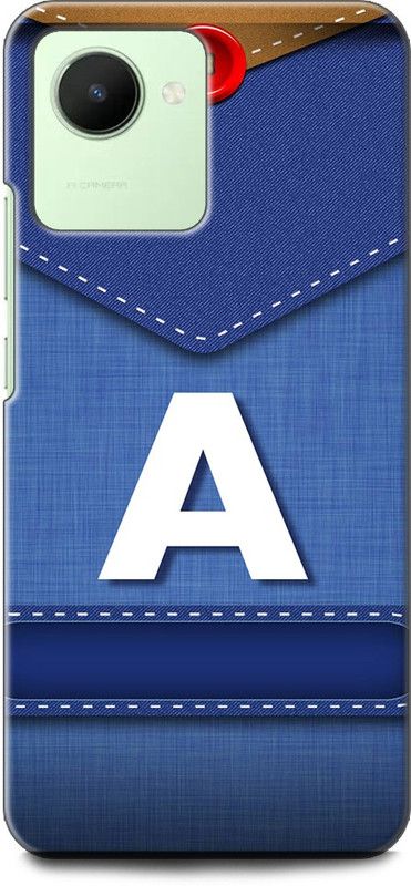 WallCraft Back Cover for Realme C30, RMX3581 A, A LETTER, A NAME, BLUE, JEANS, A ALPHABET, ALPHABET  (Multicolor, Dual Protection, Pack of: 1)