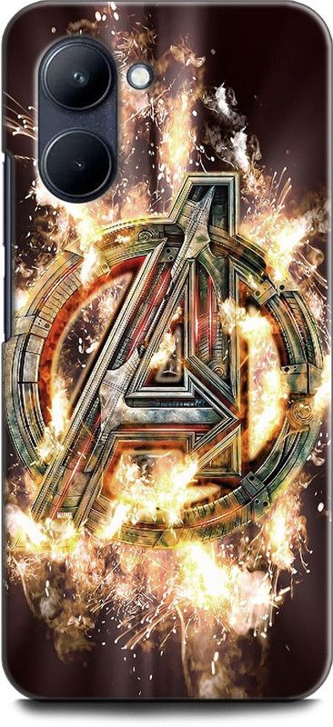 WallCraft Back Cover for Realme C33, RMX3624 AVENGERS, LOGO, SIGN, MARVEL, AVENGER, COMIC  (Multicolor, Dual Protection, Pack of: 1)