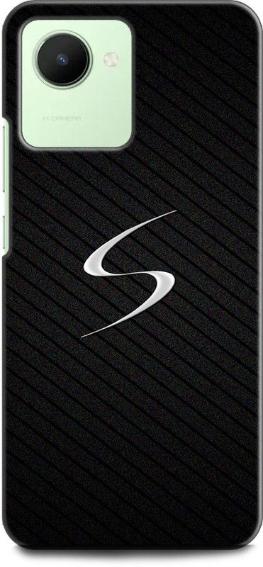 WallCraft Back Cover for Realme Narzo 50i Prime, RMX3506 S, S LETTER, BLACK, WHITE S LETTER, S ALPHABET, DESIGN  (Multicolor, Dual Protection, Pack of: 1)