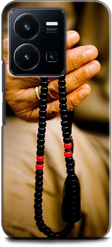 WallCraft Back Cover for Vivo Y35, V2205 MALA, MONK, SPRITUAL, MEDITATION MALA, PRAYER  (Multicolor, Dual Protection, Pack of: 1)