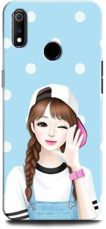 Afterglow Back Cover for Realme 3 GRIL, BTS, LOVELY GRIL, ANIME  (Multicolor, Shock Proof, Pack of: 1)