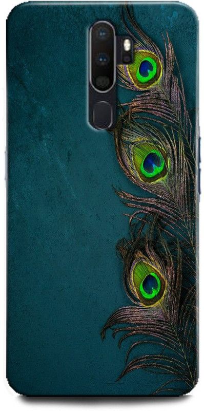 Afterglow Back Cover for OPPO A9 2020 MOR PANKH, KRISHNA JI, KANHA, PEACOCK FEATHER, FEATHER  (Multicolor, Shock Proof, Pack of: 1)