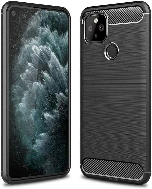 SkyTree Bumper Case for Google Pixel 5  (Black, Rugged Armor)