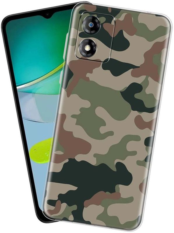 Nainz Back Cover for MOTOROLA e13  (Multicolor, Silicon, Pack of: 1)