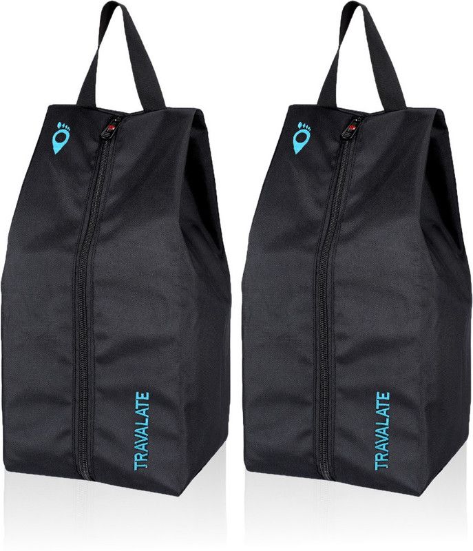 Travalate Travel Shoe Bag Travel Organizer Black & Blue Shoe Organizer Bag  (Kit Bag)