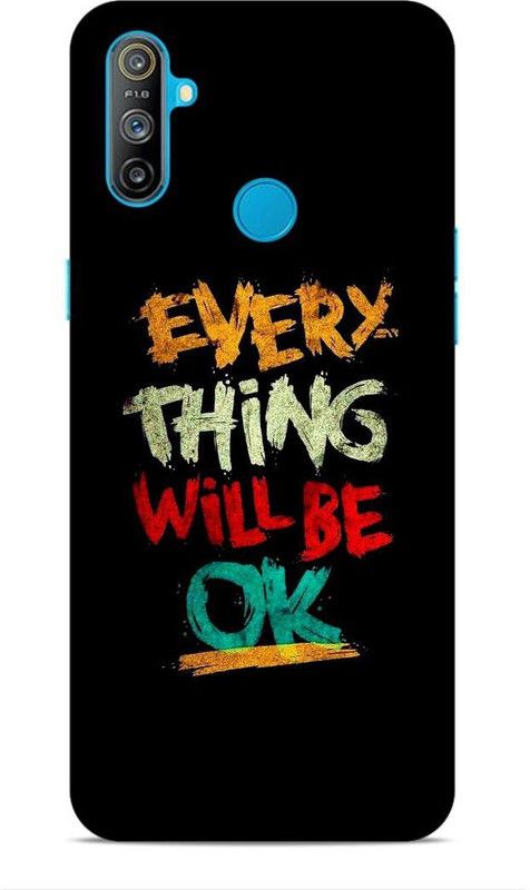 zingcart Back Cover for REALME NARZO 20A, Everything will be ok ! Printed Back Cover Case  (Multicolor, Hard Case, Pack of: 1)