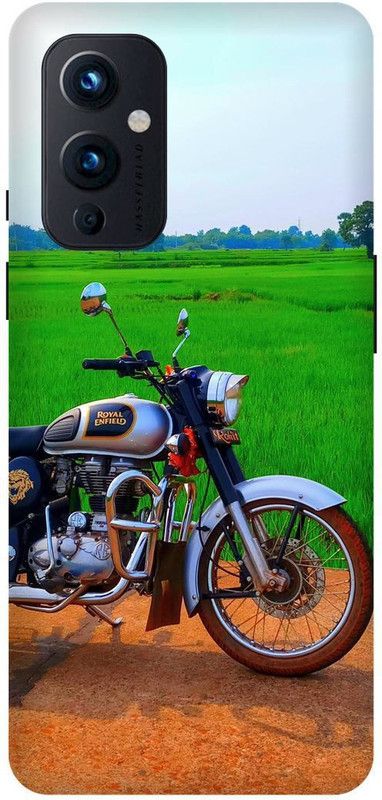 FRONK Back Cover for OnePlus 9 5G, LE2111, ROYAL, ENFIELD, BULLET, BIKE, LOVER, RACER  (Green, Hard Case, Pack of: 1)