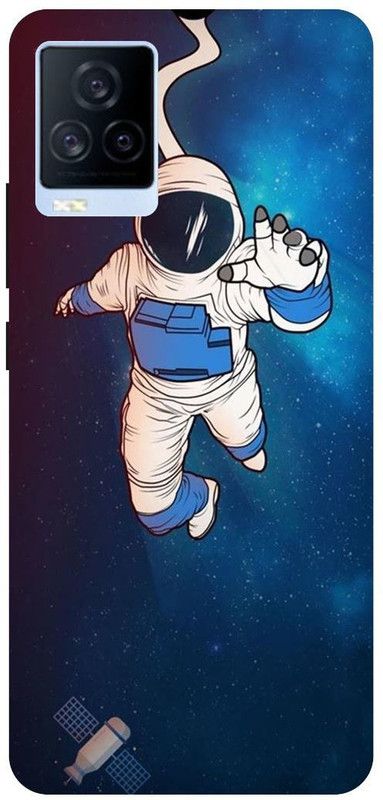 THE NARAYANA COLLECTIONS Back Cover for IQOO 7- V2049A-ASTRONAUT,DIFFERENT,SCIENCE,MOON  (Multicolor, Hard Case, Pack of: 1)