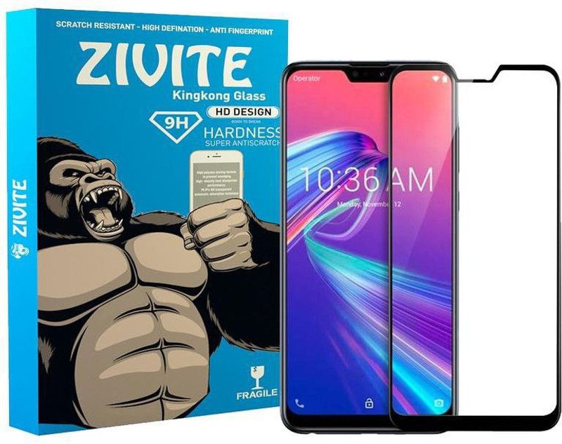 ZIVITE Edge To Edge Tempered Glass for Asus Zenfone Max Pro M2  (Pack of 1)