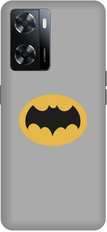 Dimora Back Cover for OPPO A 57e ,BATMAN LOGO SIGN BLACK WHITE  (Multicolor, Hard Case, Pack of: 1)