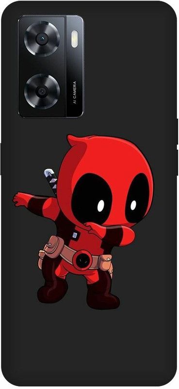 Dimora Back Cover for OPPO A57, DEADPOOL FUNNY MARVEL SUPERHERO COMIC  (Red, Hard Case, Pack of: 1)