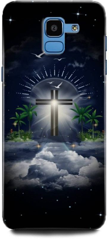 Afterglow Back Cover for Samsung Galaxy On6  (Blue, White, Shock Proof, Pack of: 1)