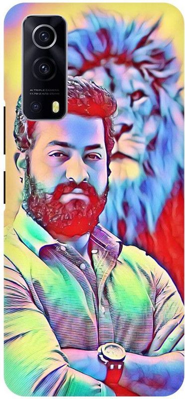 THE NARAYANA COLLECTIONS Back Cover for IQOO Z3- V2073A-JR,NTR,TARAK,RAMA,RAO,TAMIL,RRR  (Multicolor, Hard Case, Pack of: 1)