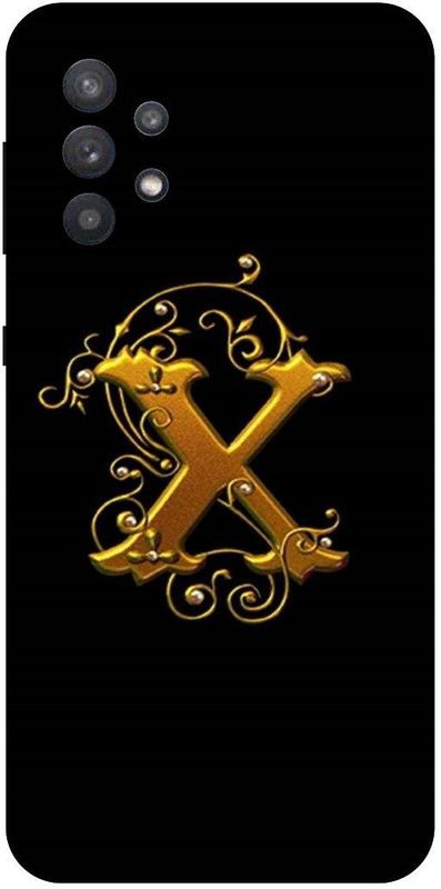 THE NARAYANA COLLECTIONS Back Cover for SAMSUNG GALAXY A32-X,DESIGN,NAME,LATTER,GOLDEN  (Multicolor, Hard Case, Pack of: 1)