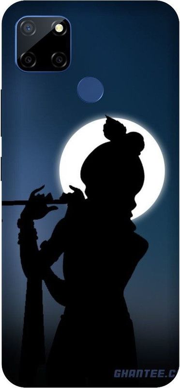 3D U PRINT Back Cover for Realme C12,RMX2189 Krishna , Krishan ji,khana  (Black, Waterproof, Pack of: 1)