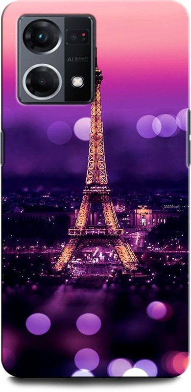 INTELLIZE Back Cover for OPPO F21 Pro 4G EIFFELTOWER, PARIS, HEARTS, LOVE, COLORFUL, GALAXY  (Multicolor, Hard Case, Pack of: 1)