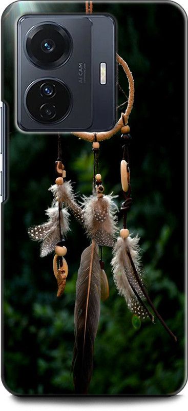Dronk Back Cover for iQOO Z6 Pro 5G FEATHER, DREAM CATCHER, COLORFUL, TEXTURE, PRETTY  (Multicolor, Dual Protection, Pack of: 1)