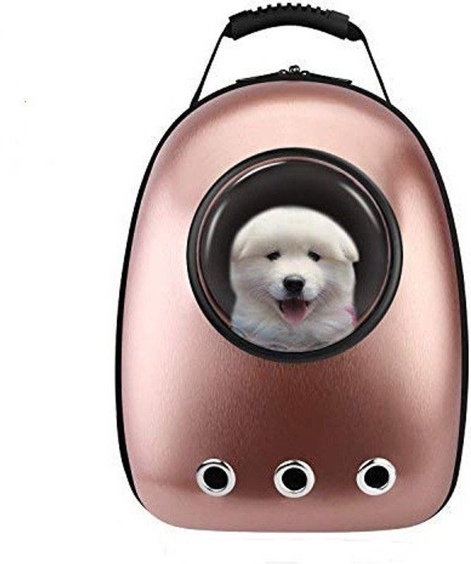 Emily Pets Pink Backpack Pet Carrier  (Suitable For Dog, Cat, Rabbit, Monkey)