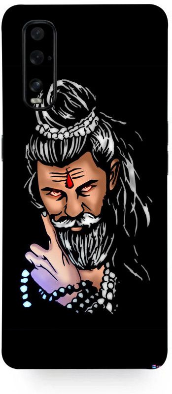 Mclaxa Mahakal Fans Mobile Back Skin, Mahakal Fans, OPPO FIND X2 Mobile Skin  (Mahakal Fans Skin With Super Matte Finish)
